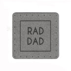 RAD DAD - 1.75 Inch Faux Suede Patch