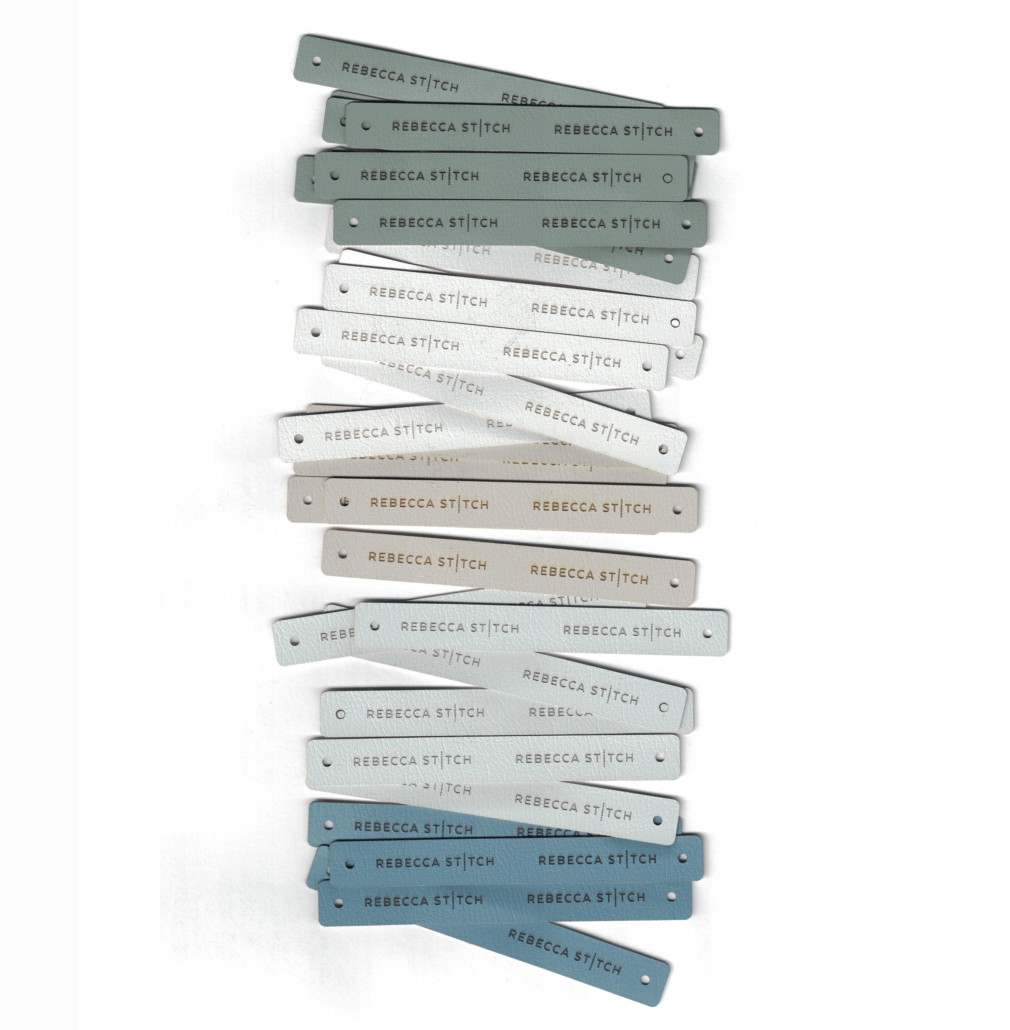 0.5 x 4 Inch - Custom Tags - Fold Over - Rivet Style
