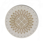 sunflower - 2 Inch Round Faux Leather Patch