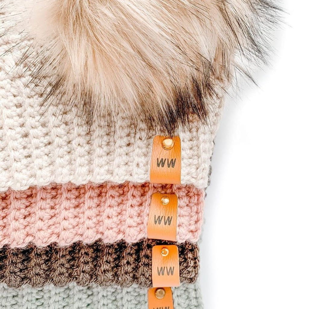 0.75 x 2.5 Inch - Custom Tags - Fold Over - Rivet Style