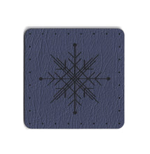 snowflake - 1.75 Inch Square Faux Leather Patch