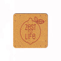 ZEST FOR LIFE - 1.5 Inch Faux Suede Patch