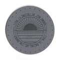 life is better at the beach - 2 Inch Round Faux Leather Patch