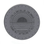 life is better at the beach - 2 Inch Round Faux Leather Patch
