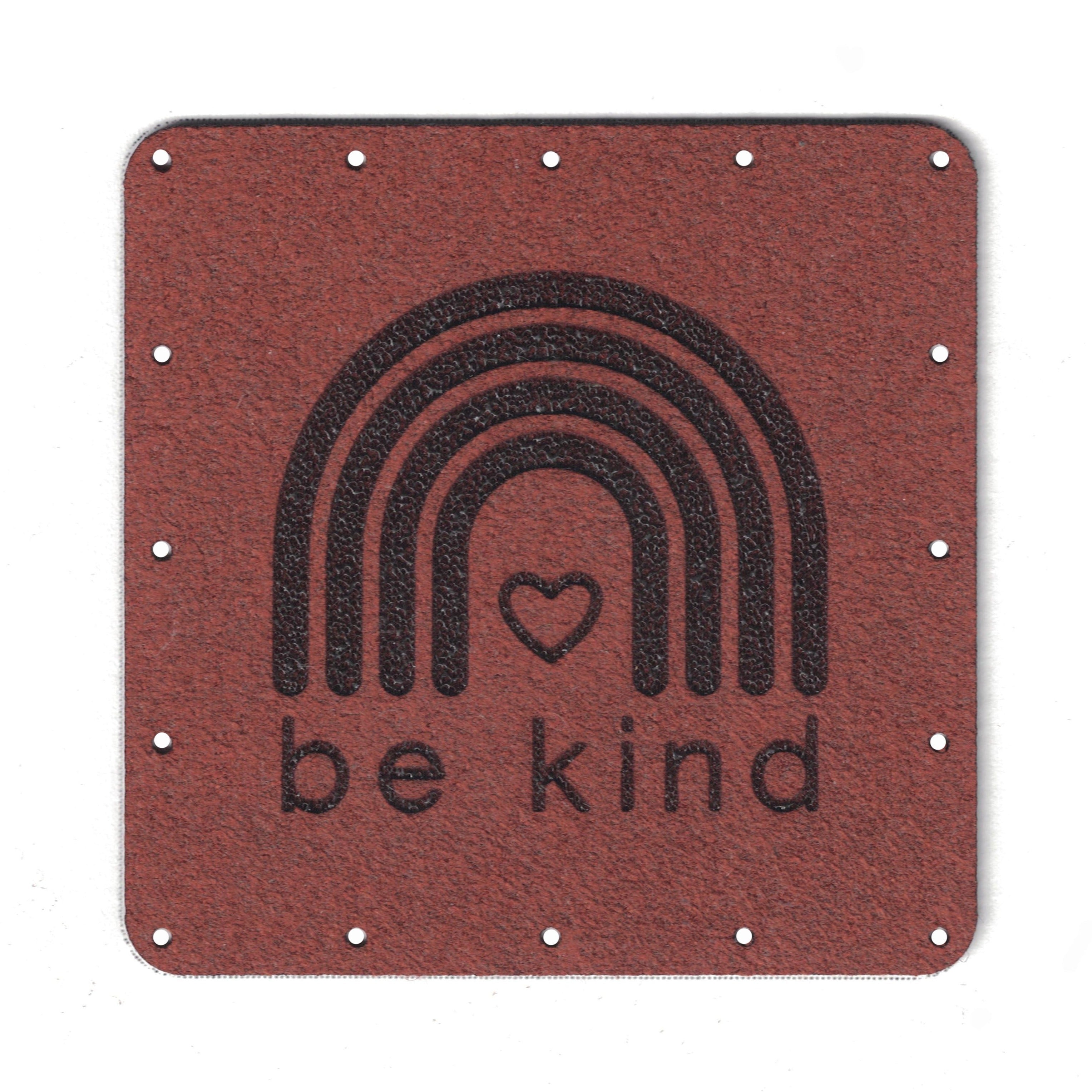 be kind - 2 Inch Faux Suede Patch