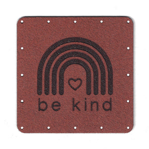 be kind - 2 Inch Faux Suede Patch