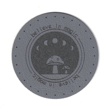 believe in magic - 2 Inch Round Faux Leather Patch