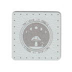 believe in magic  - 1.75 Inch Square Faux Leather Patch