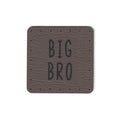 big bro - 1.5 Inch Square Faux Leather Patch