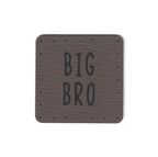 big bro - 1.5 Inch Square Faux Leather Patch