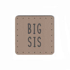 big sis - 1.5 Inch Square Faux Leather Patch
