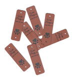 0.75 x 2.5 Inch - Custom Tags - Fold Over - Rivet Style