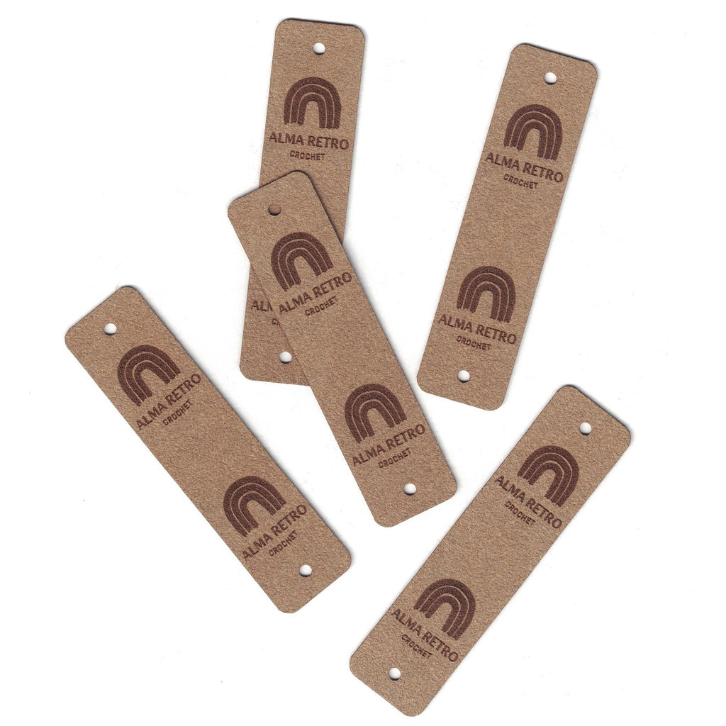 0.75 x 3 Inch - Custom Tags - Fold Over - Rivet Style