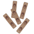 0.75 x 3 Inch - Custom Tags - Fold Over - Rivet Style