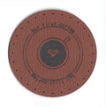 but first coffee - 2 Inch Round Faux Leather Patch