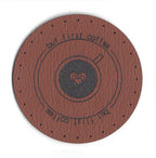 but first coffee - 2 Inch Round Faux Leather Patch