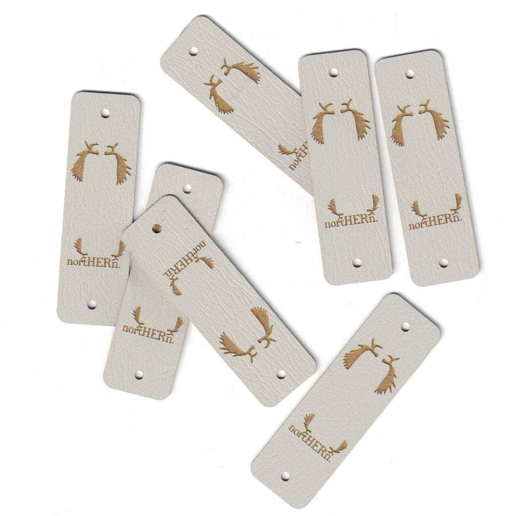 0.75 x 2.5 Inch - Custom Tags - Fold Over - Rivet Style
