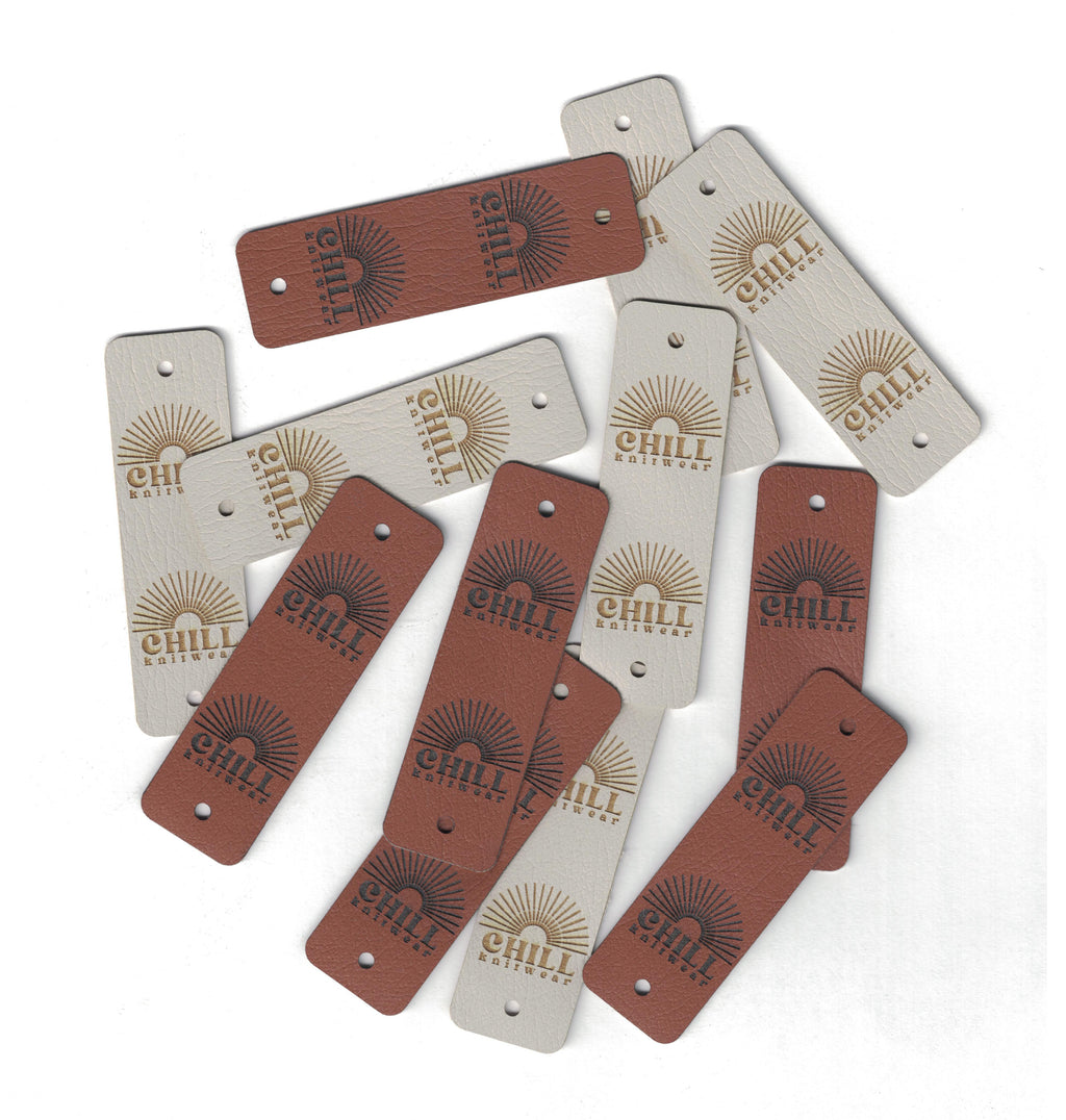 0.75 x 2.5 Inch - Custom Tags - Fold Over - Rivet Style