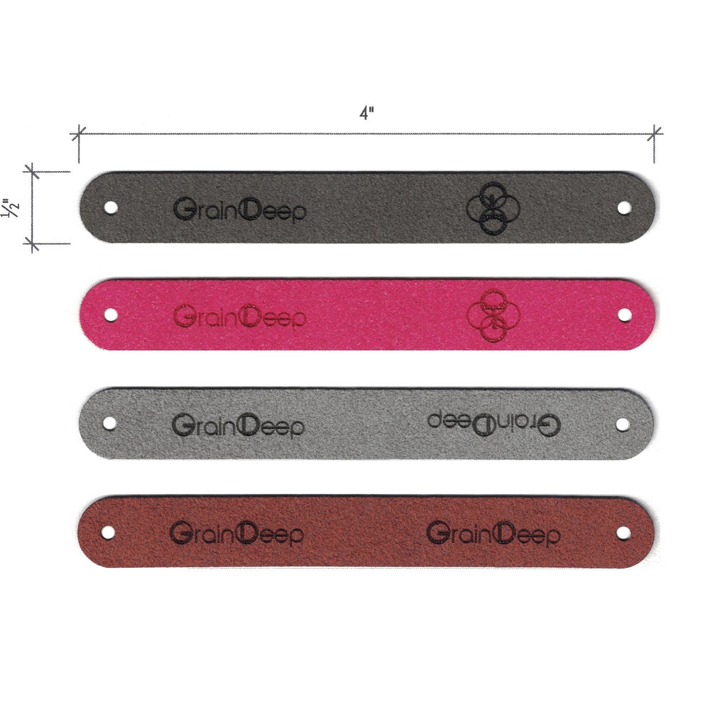 0.5 x 4 Inch - Custom Tags - Fold Over - Rivet Style
