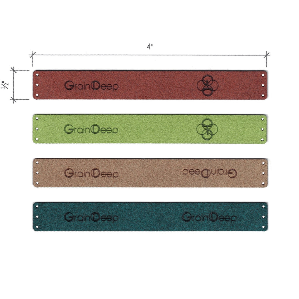 0.5 x 4 Inch - Custom Tags - Fold Over