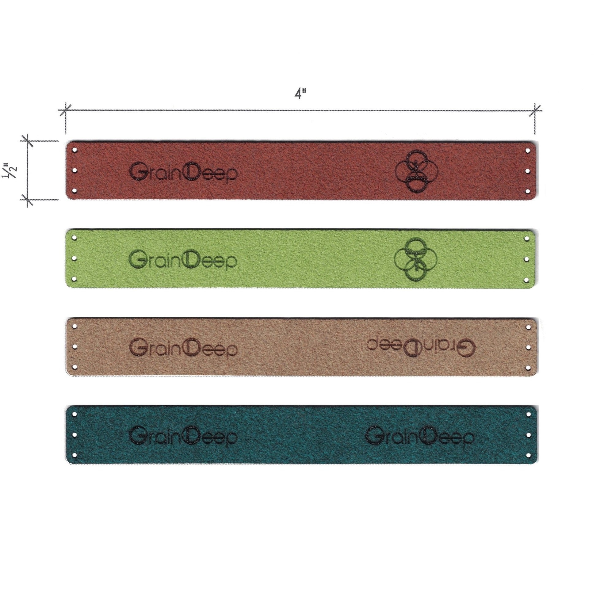 0.5 x 4 Inch - Custom Tags - Fold Over