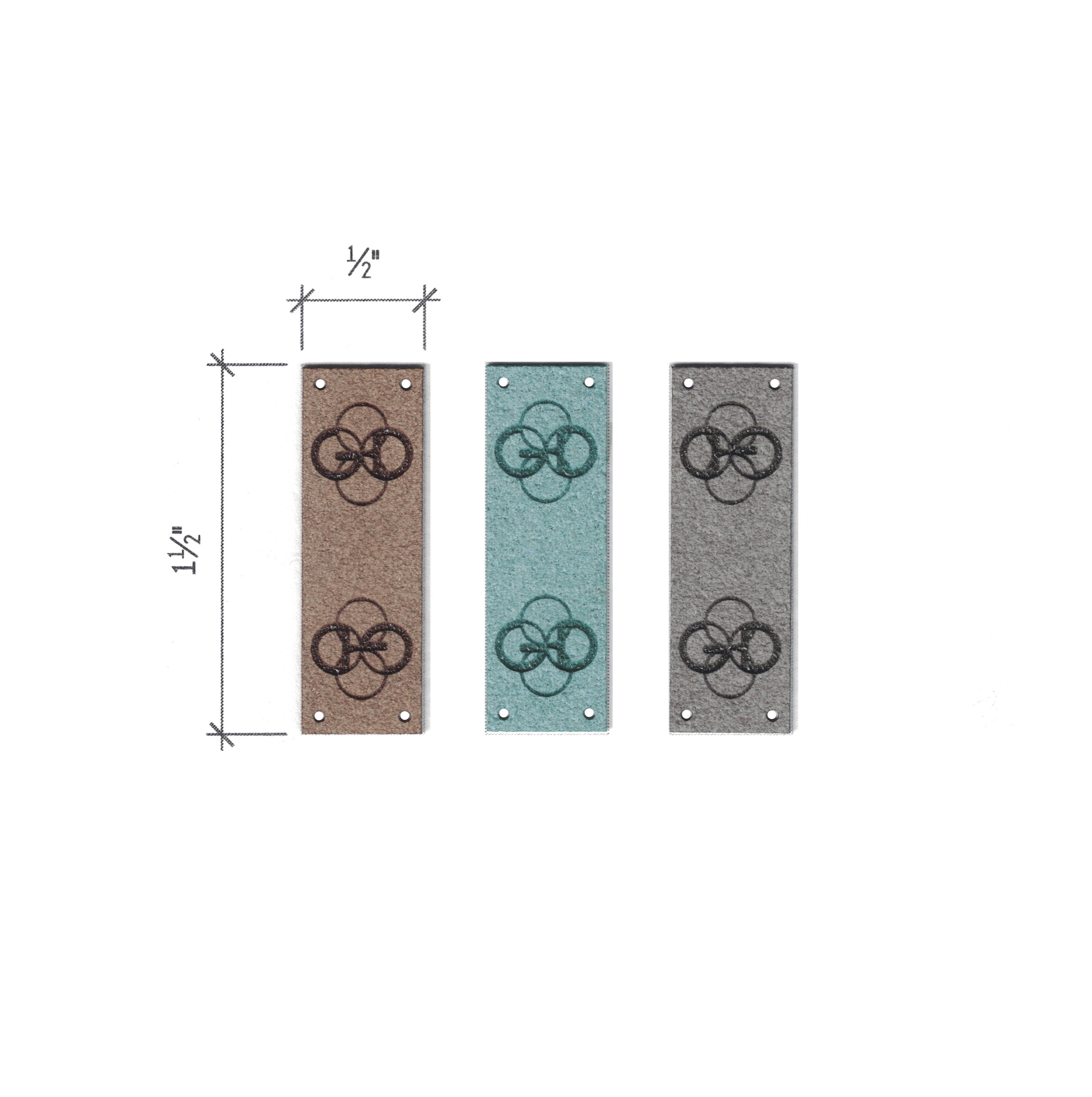 0.5 x 1.5 Inch - Custom Tags - Fold Over