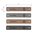 0.5 x 3 Inch - Custom Tags - Fold Over - Rivet Style