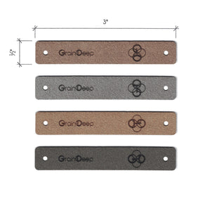 0.5 x 3 Inch - Custom Tags - Fold Over - Rivet Style