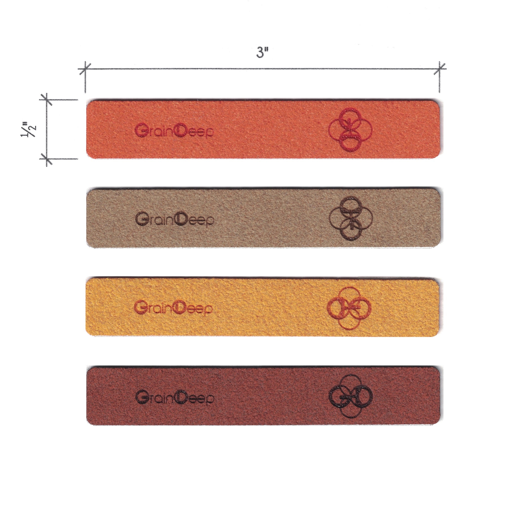 0.5 x 3 Inch - Custom Tags - Fold Over