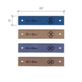 0.5 x 2.5 Inch - Custom Tags - Fold Over - Rivet Style
