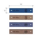 0.5 x 2.5 Inch - Custom Tags - Fold Over - Rivet Style