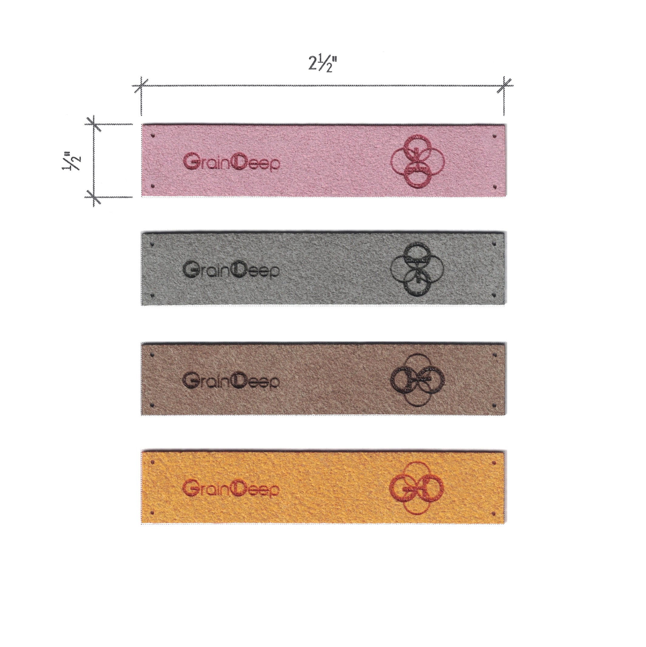 0.5 x 2.5 Inch - Custom Tags - Fold Over