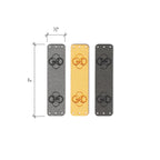 0.5 x 2 Inch - Custom Tags - Fold Over