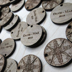 1 x 1 Inch - Custom Tags