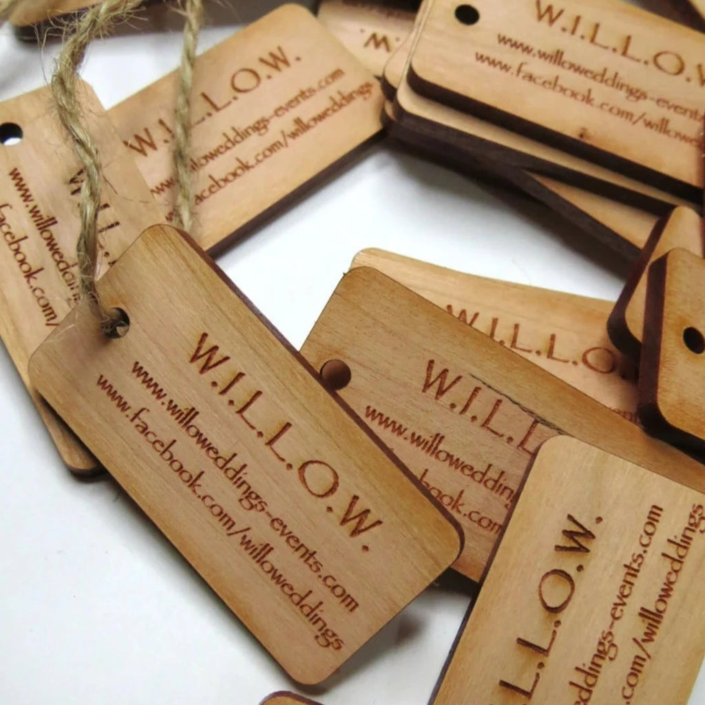 1 x 2 Inch - Custom Tags