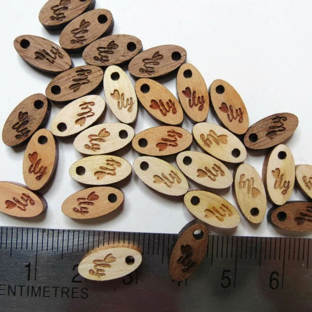 0.25 x 0.5 Inch - Custom Tags