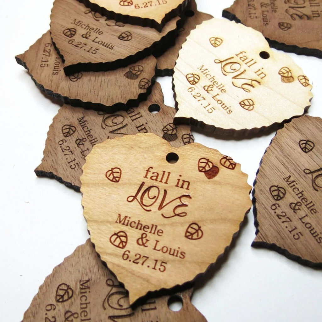 1.75 x 1.75 Inch - Custom Heart Tags