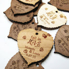 1.75 x 1.75 Inch - Custom Heart Tags