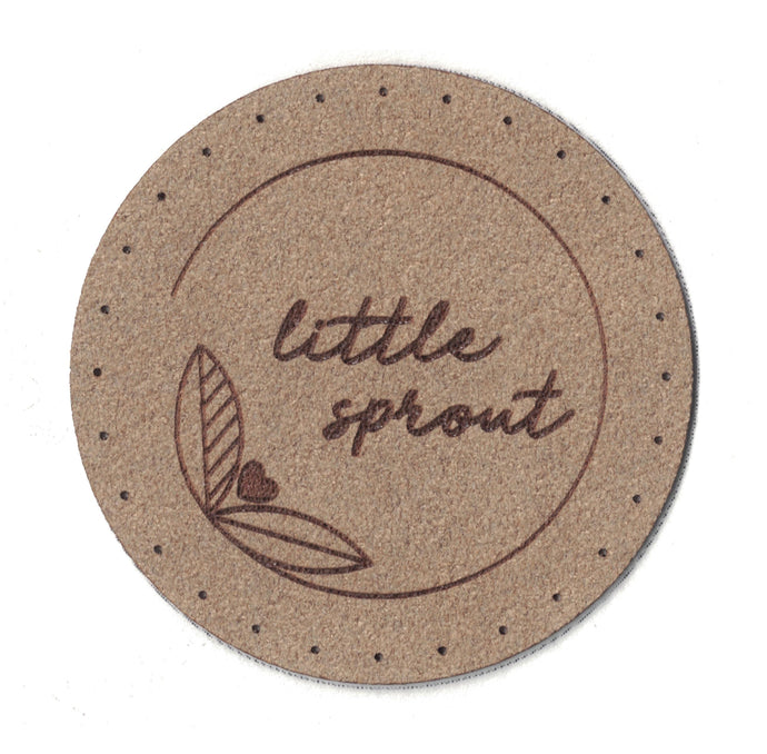 little sprout - 2 Inch Round Faux Suede Patch