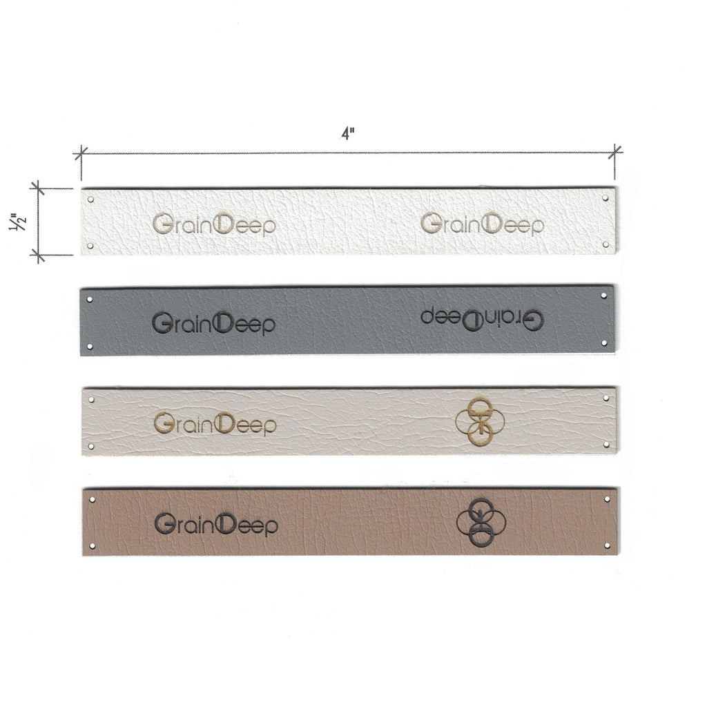 0.5 x 4 Inch - Custom Tags - Fold Over