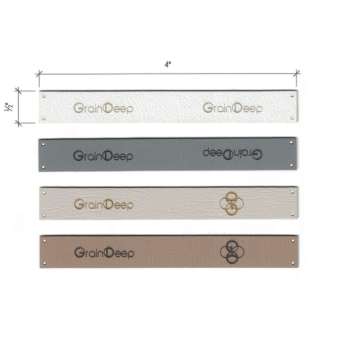 0.5 x 4 Inch - Custom Tags - Fold Over
