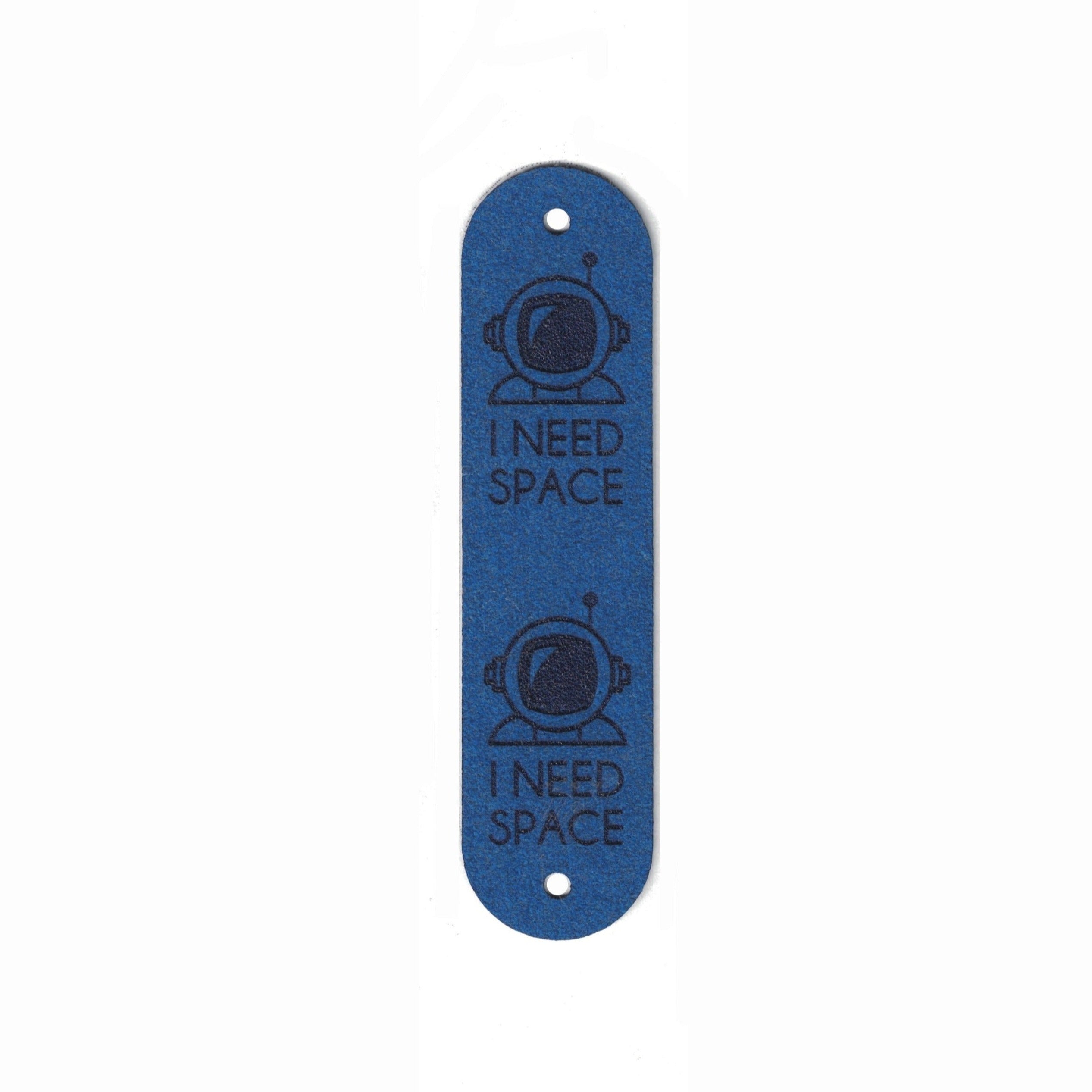I NEED SPACE - 0.75 x 3 Inch Faux Suede - Rivet Style