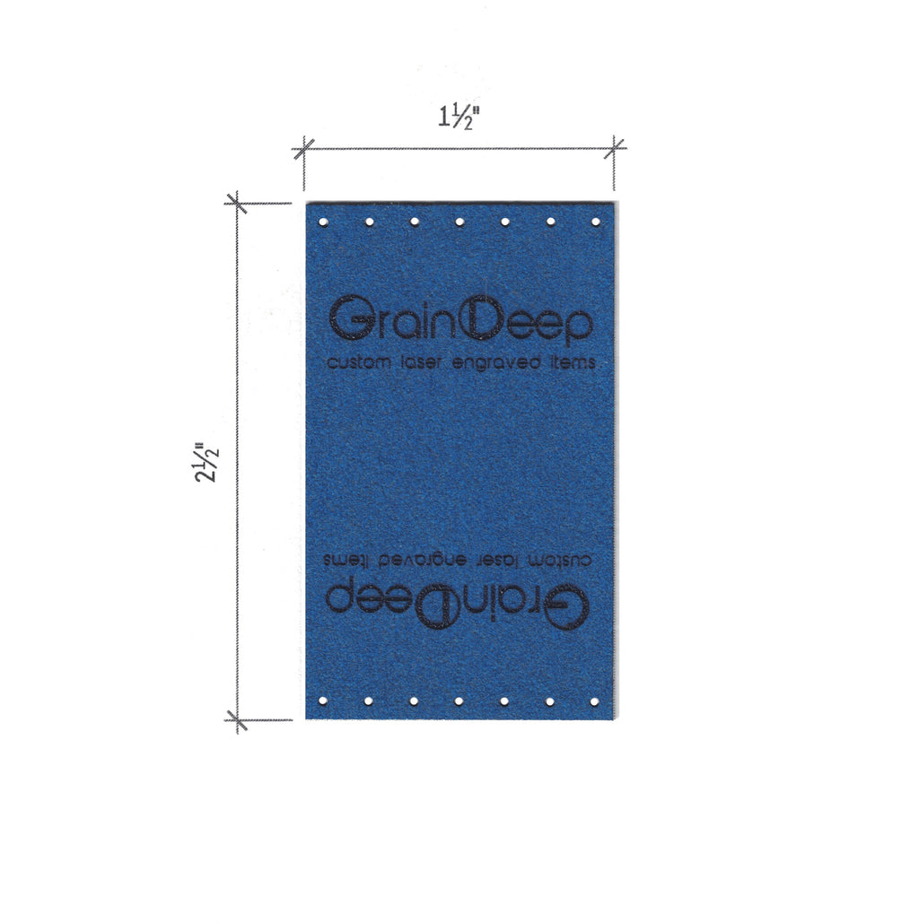1.5 x 2.5 Inch - Custom Tags - Fold Over
