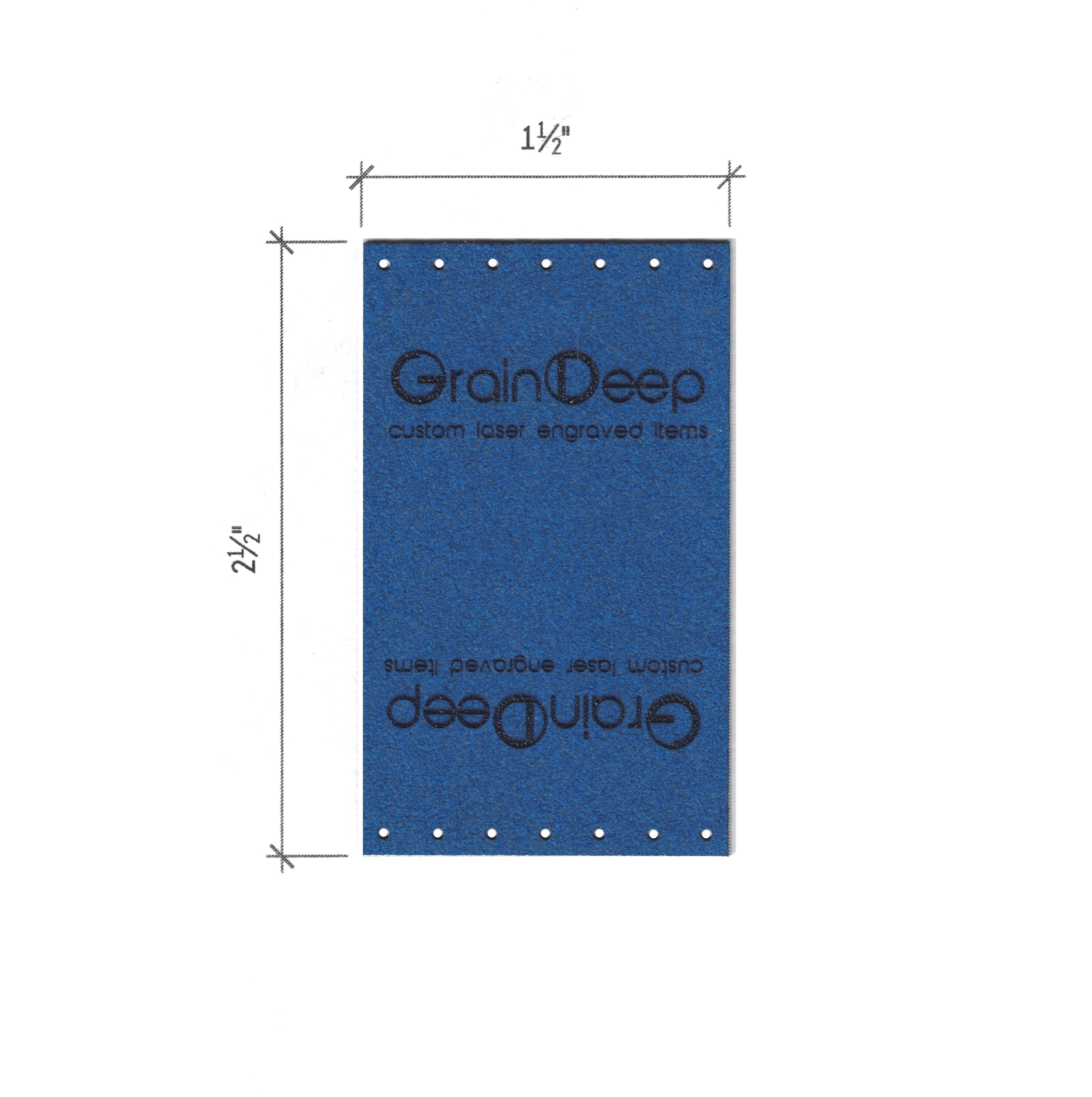 1.5 x 2.5 Inch - Custom Tags - Fold Over