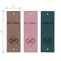 1 x 3 Inch - Custom Tags - Fold Over - Rivet Style