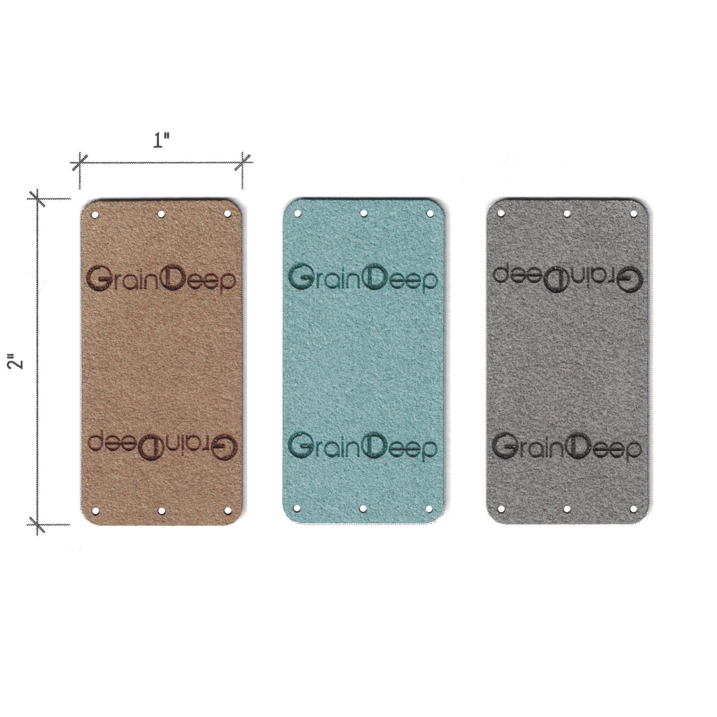 1 x 2 Inch - Custom Tags - Fold Over