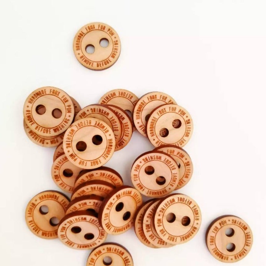 1 x 1 Inch - PomPom Buttons