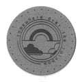 somewhere over the rainbow - 2 Inch Round Faux Suede Patch