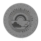 somewhere over the rainbow - 2 Inch Round Faux Suede Patch