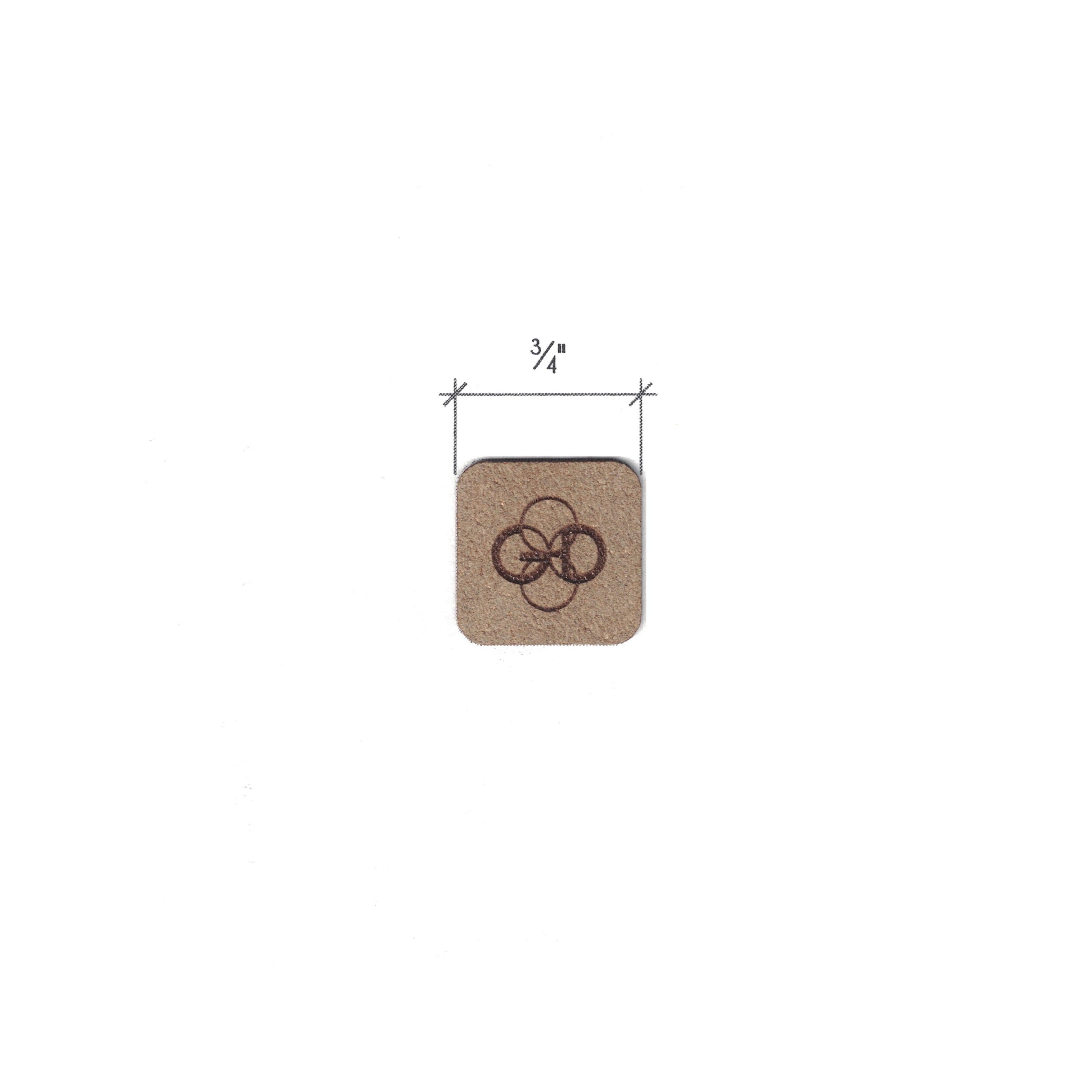 0.75 x 0.75 Inch - Custom Tags